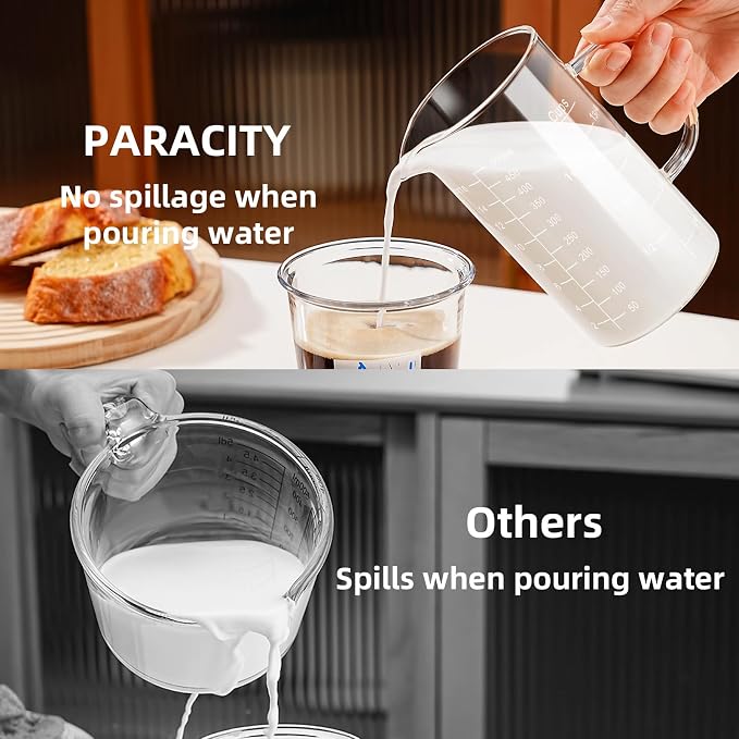 PARACITY 2 Cup Glass Measuring Cup, Liquid Measuring Cups - Image 3