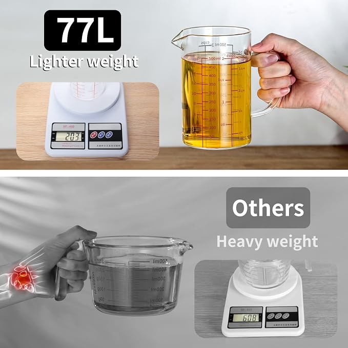 77L Glass Measuring Cup, High Borosilicate Glass Measuring Cup - Image 4