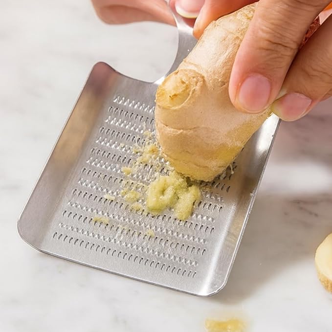 Compact Stainless Steel Grater, Mirror-Polished Grinder - Image 2
