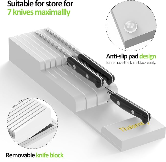 Bamboo Kitchen Drawer Organizer, Expandable Silverware Organizer - Image 8