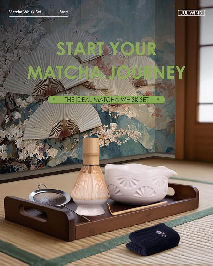 Matcha Whisk Set, Ceramic Matcha Set Includes Bowl - Image 3