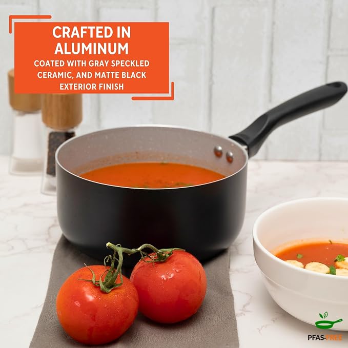 IMUSA 2.0 Qt PFAS Free Ceramic Nonstick Saucepan, Small Pot - Image 3