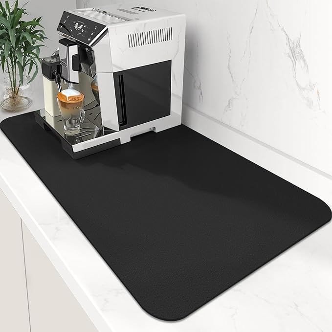 WISELIFE Coffee Mat Super Absorbent Dish Drying Mat Coffee Bar Accessories Match by WiseLife