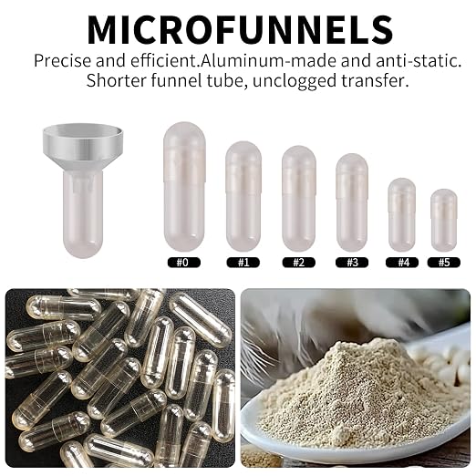 Small Metal Funnels Mini Funnel 8 Size Tiny Bottle Funnel, Miniature Atomizers - Image 4