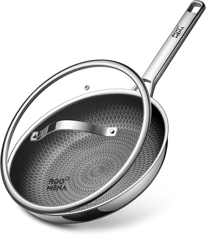 Frying Pans Non Stick, Hybrid Ceramic by Roomena