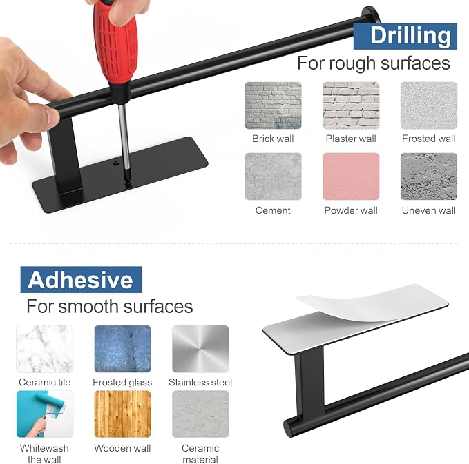 CUXIXA Paper Towel Holder Under Cabinet 2 Pack, Upgraded Self Adhesive Paper - Image 7