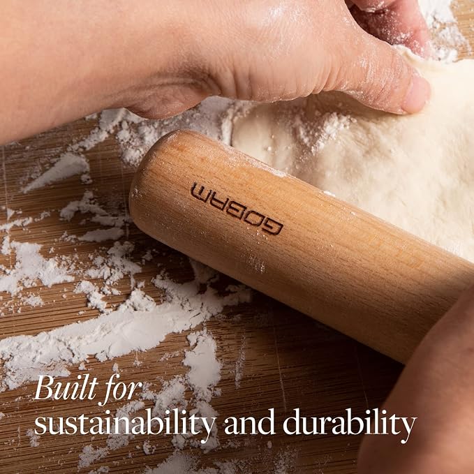 GOBAM Wood Rolling Pin, Medium - Image 4