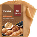 Parchment Paper Sheets, 9x13 In Non-Stick Precut Baking Parchment by AMFOCUS
