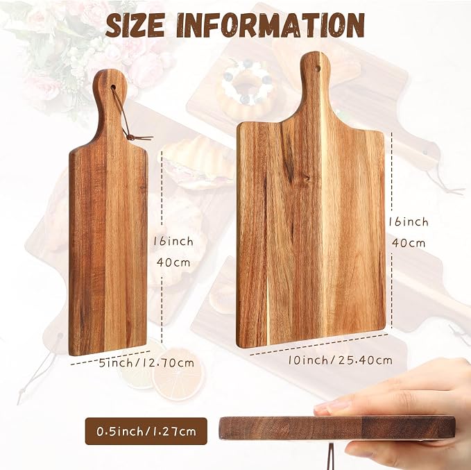 Tanlade 12 Pcs Wood Cutting Board Set Cutting Board - Image 2