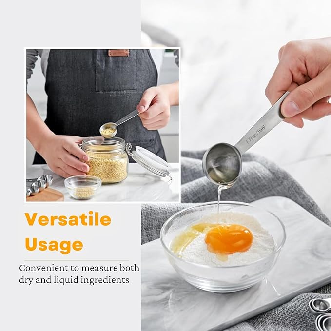 23 Pcs Stainless Steel Measuring Spoons Set - Image 2