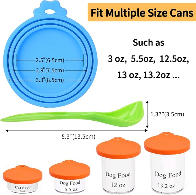 Lydia’s Deal Pet Food Can Covers 2-Pack, Thick Silicone Universal Can Lids - Image 7