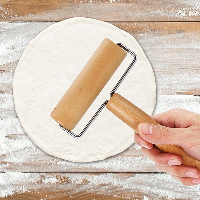 Small Rolling Pin, Pizza Dough Roller, Non Stick Wood Pastry Roller, Kitchen - Image 6