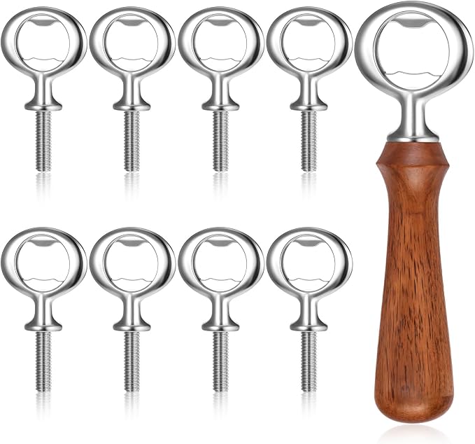 Metal Bottle Opener Kit 8 Pcs Stainless Blank Bottle Openers Inserts Hardware by Unknown