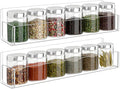 Acrylic Spice Rack Wall Mount-12 Inch, 2 Pack Hanging Seasoning Rack Organizer by Douildhaiy