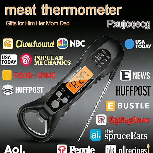 Instant Read Meat Thermometer for Cooking – Waterproof Digital Food Thermometer - Image 7