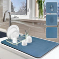 Dish Drying Mat for Kitchen Counter, Hide Stain Anti Absorbent for Kitchen by Etomiel