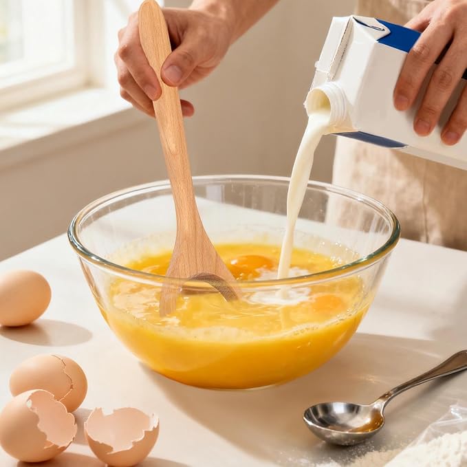 Danish Dough Whisk, Wooden Bread Whisking Tool - Image 6