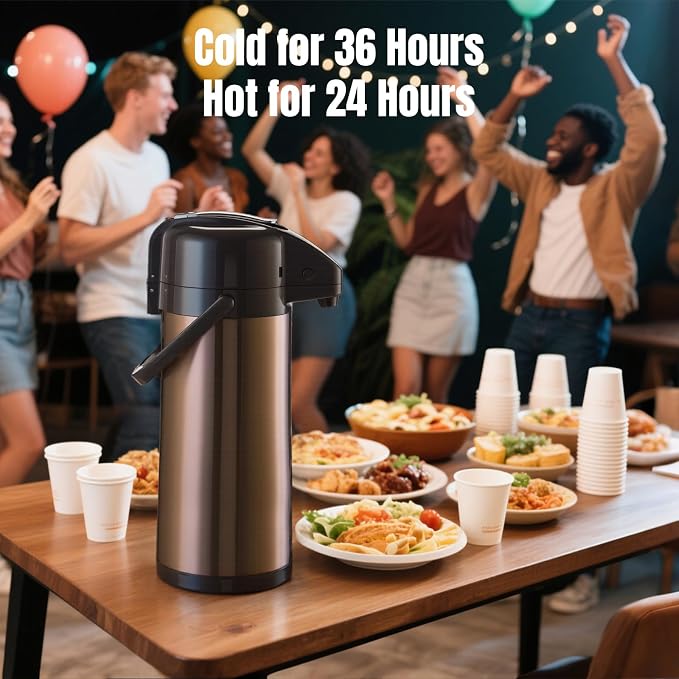PARACITY Upgraded Airpot Coffee Carafe - Image 4