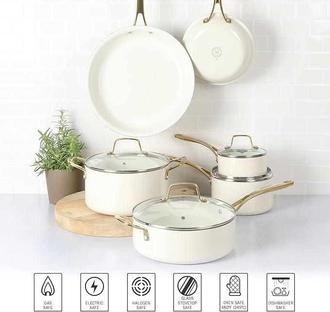 Martha Stewart Lockton Premium Non stick Non Toxic PFA Free Ceramic Interior 10 - Image 5