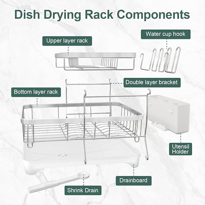 LIYI Dish Drying Rack, Large Dish Rack - Image 8