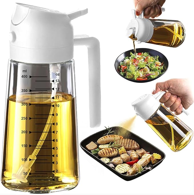 TrendPlain 16oz/470ml Glass Olive Oil Sprayer by TrendPlain