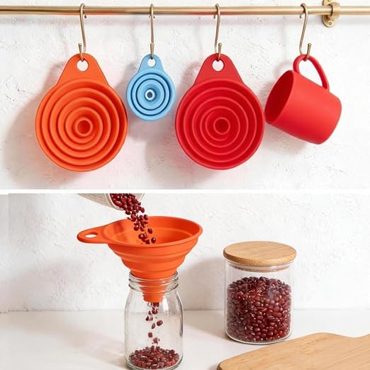 4-Pack Kitchen Funnel Set, Small and Large, Upgraded Kitchen Gadgets - Image 7