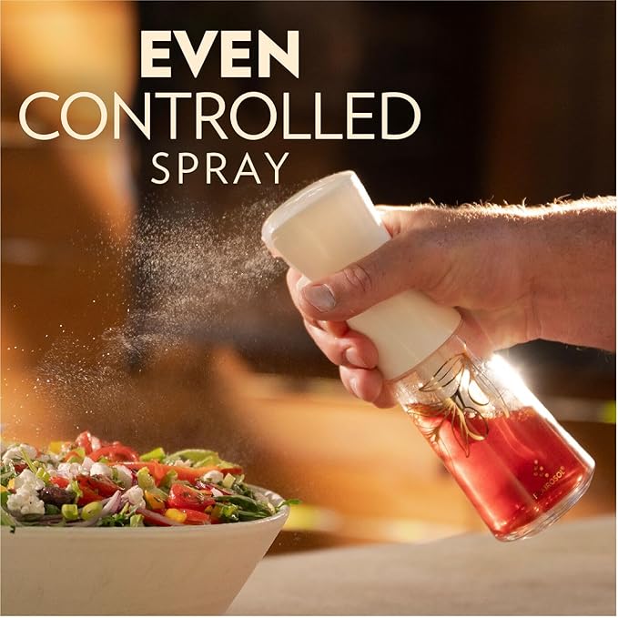 OLIVIA Oil Sprayer for Cooking, 200ml Glass Olive Oil Sprayer, Continuous - Image 2