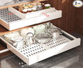 Seinloes 2 Pack Pull Out Cabinet Organizer Expandable Width and Depth, Slide by Seinloes