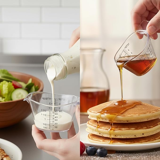 4 Pack Small Measuring Cups, 2oz/60ml Mini Measuring Cup - Image 6