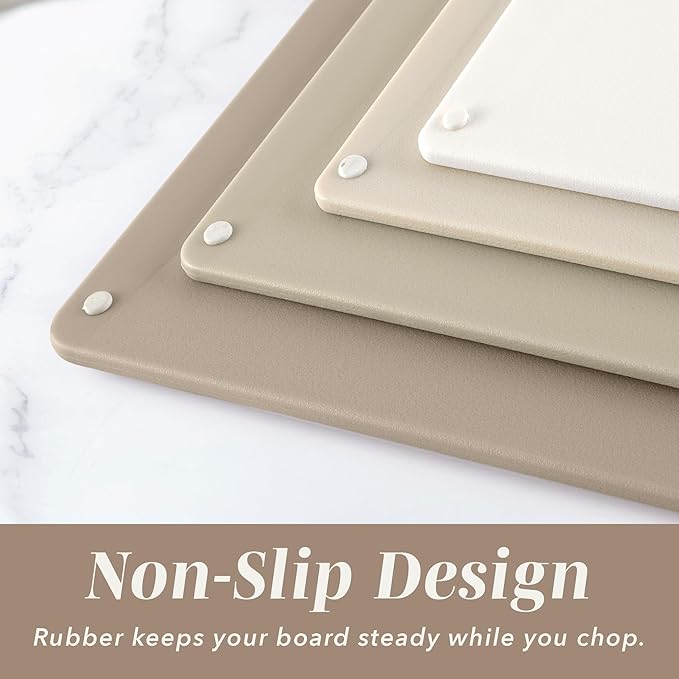 COOK WITH COLOR Non-Slip Cutting Board Set – Kitchen Essentials with Easy Grip - Image 3