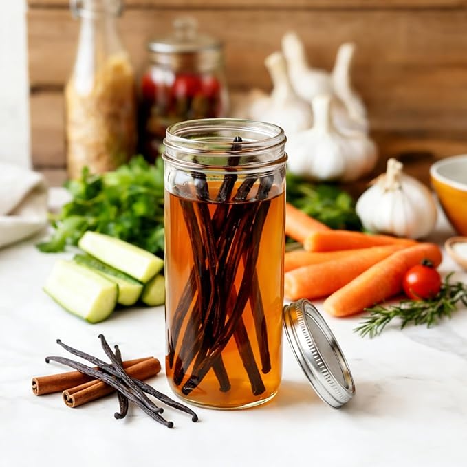 ComSaf 24 oz Mason Jars Wide Mouth 6 Pcs, Large Canning Jars - Image 4