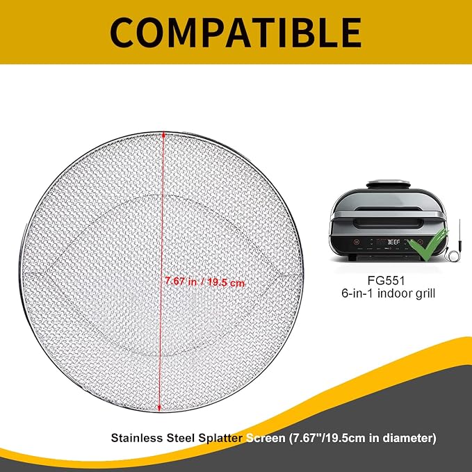 Stainless Steel Splatter Shield compatible - Image 5