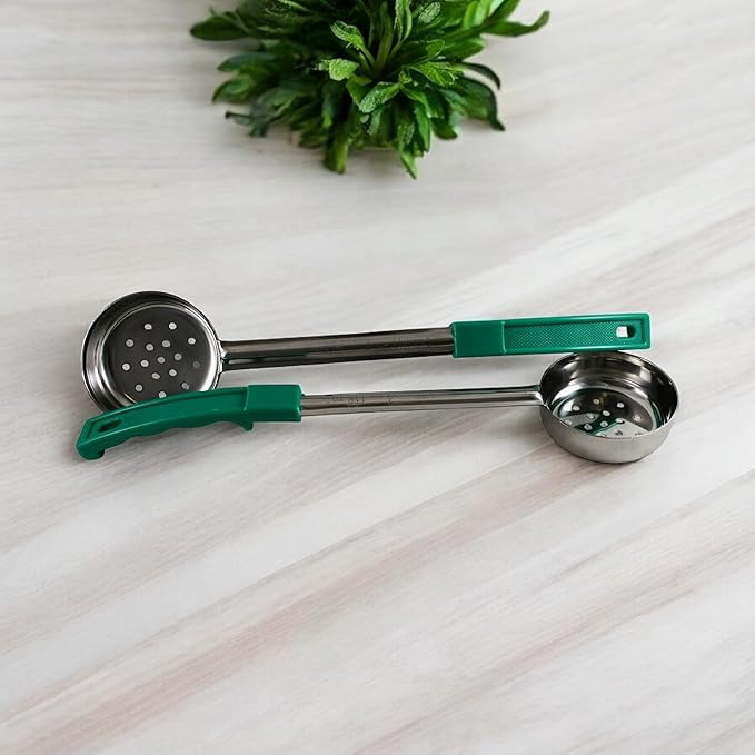 4 Ounce Slotted Stainless Steel Portion Control Ladle Spoon - Image 6