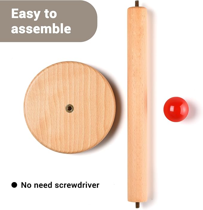 Paper Towel Holder, Wooden Kitchen Roll Stand - Image 3