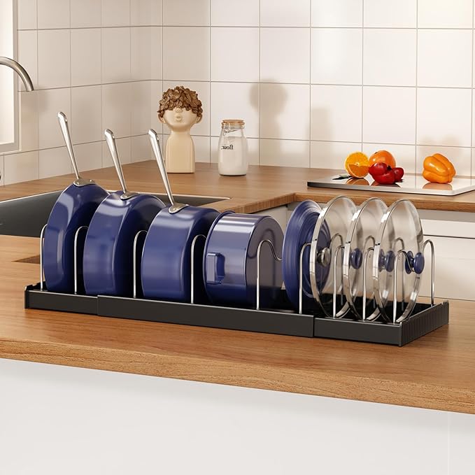 Magheo Expandable Food Storage Container Lid Organizers by COMFORTYOURHOME