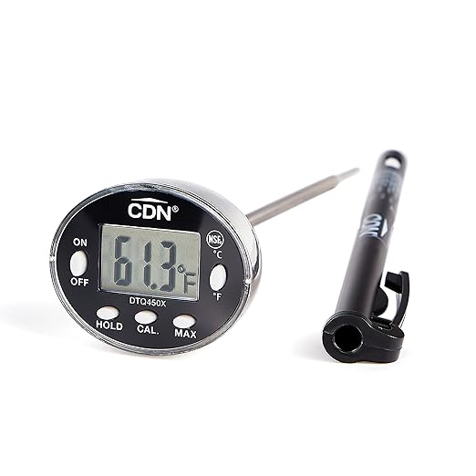 CDN Waterproof Digital Thermometer Long 4.75" Stem, NSF Certified, Brewing by CDN-ComponentDesignNorthwestInc