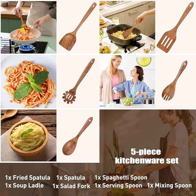 Wooden Spoons for Cooking - Image 7