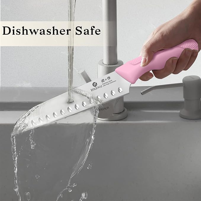 imarku Pink Kitchen Knife Set - Image 7