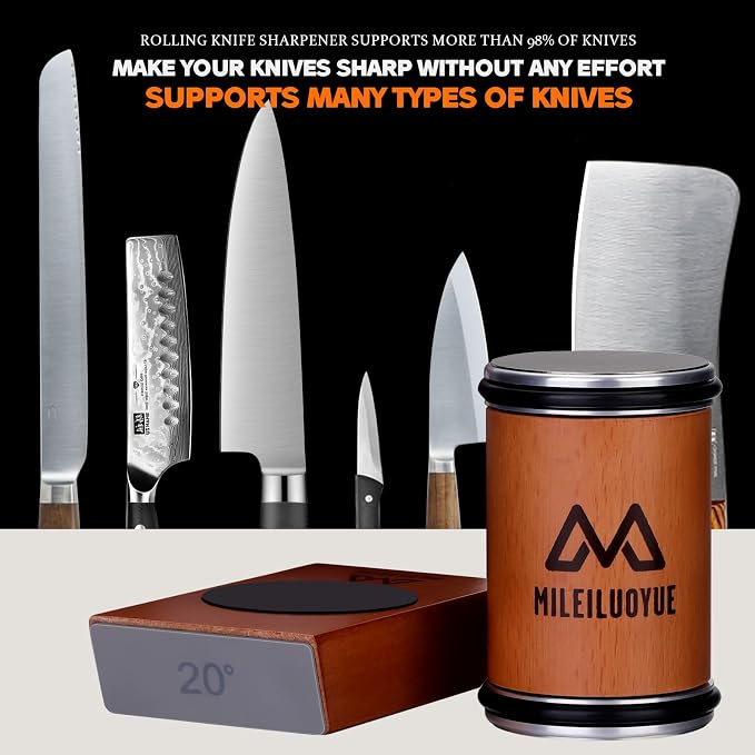 Knife Sharpener Tool Rolling Knife Sharpener Kit, Ceramic Disc Sharpeners Are - Image 7