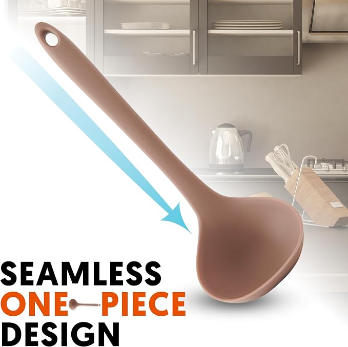 Platinum Silicone Cooking Ladle - Image 4