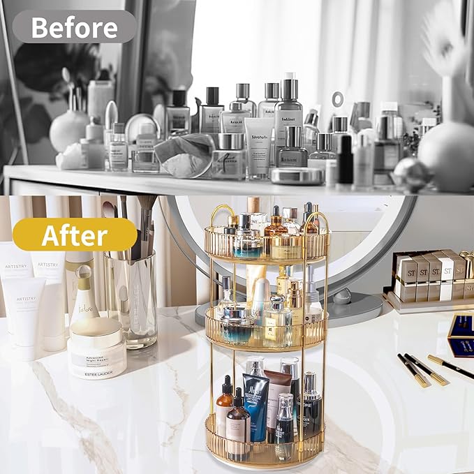 Asayuee 360 Rotating Makeup Organizer - Image 5