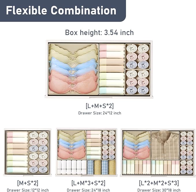 DIMJ Drawer Organizer Clothes - Image 4