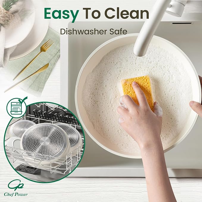 Chef Power Ceramic Cookware Set Non Toxic - Image 5