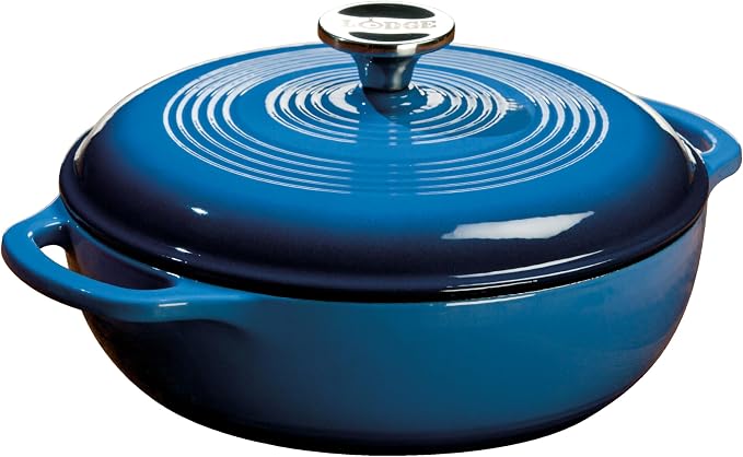 Lodge 3 Quart Enameled Cast Iron Dutch Oven by Lodge
