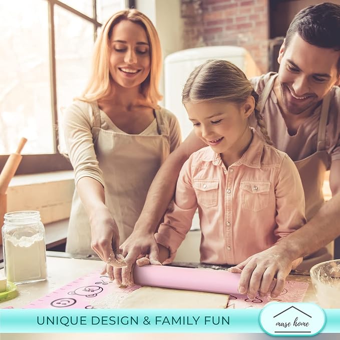 Silicone Rolling Pin for Baking – 17" Non-Stick Dough Roller - Image 4