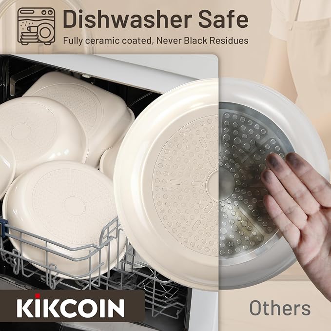 KIKCOIN Nonstick Pots and Pans Set - Image 3