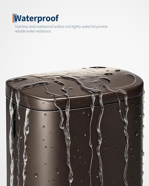 Garvee 13 gal / 50 L Metal Kitchen Trash Can - Image 5