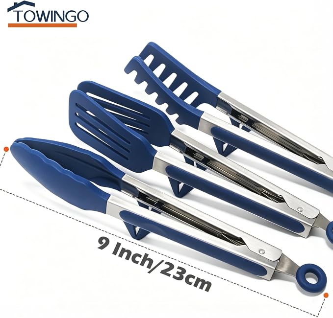 Kitchen Tongs, 9 Inch Tongs for Cooking - Image 5