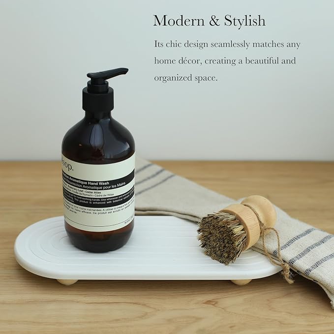 Instant Dry Sink Caddy Organizer – Water Absorbing Stone Tray - Image 2
