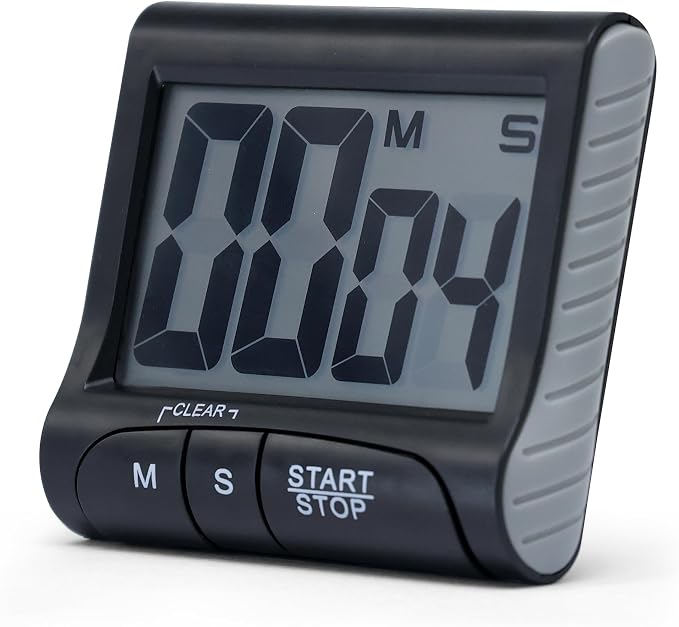 Large LCD Display Kitchen Timer -Magnetic Digital Timers, Loud Alarm, Memory by Unknown